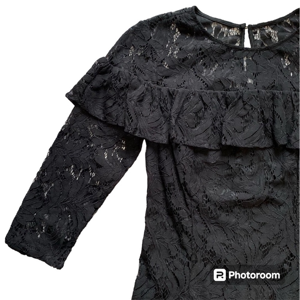 Crown and Ivy black lace dress, NWT - Picture 3 of 7